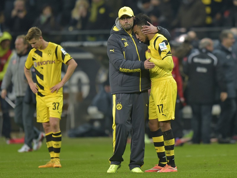 Jürgen Klopp a Pierre-Emerick Aubameyang