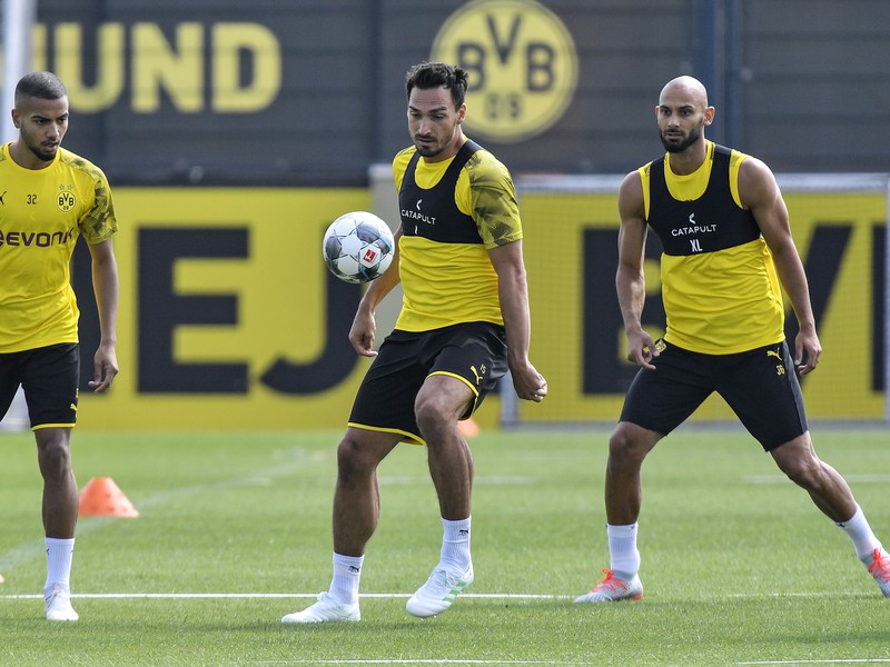 Mats Hummels počas tréningu futbalistov Borussie Dortmund