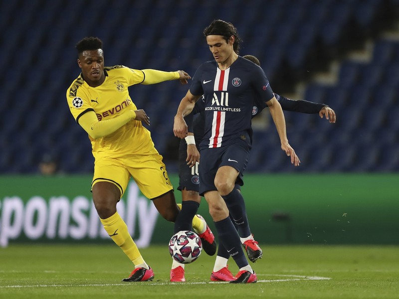 Edinson Cavani a Dan-Axel Zagadou