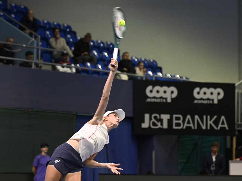 Slovenská tenistka Mia Pohánková na turnaji J&T Banka Slovak Open v Bratislave