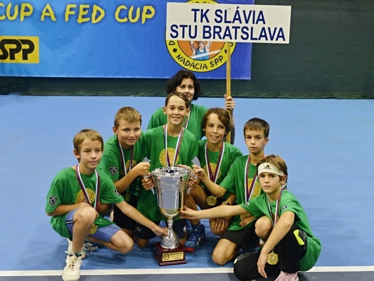 Chlapci TK Slávia STU Bratislava sa radovali z triumfu