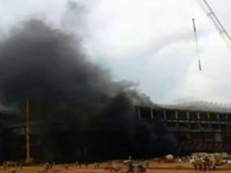 Požiar poškodil štadión Arena Pantanal