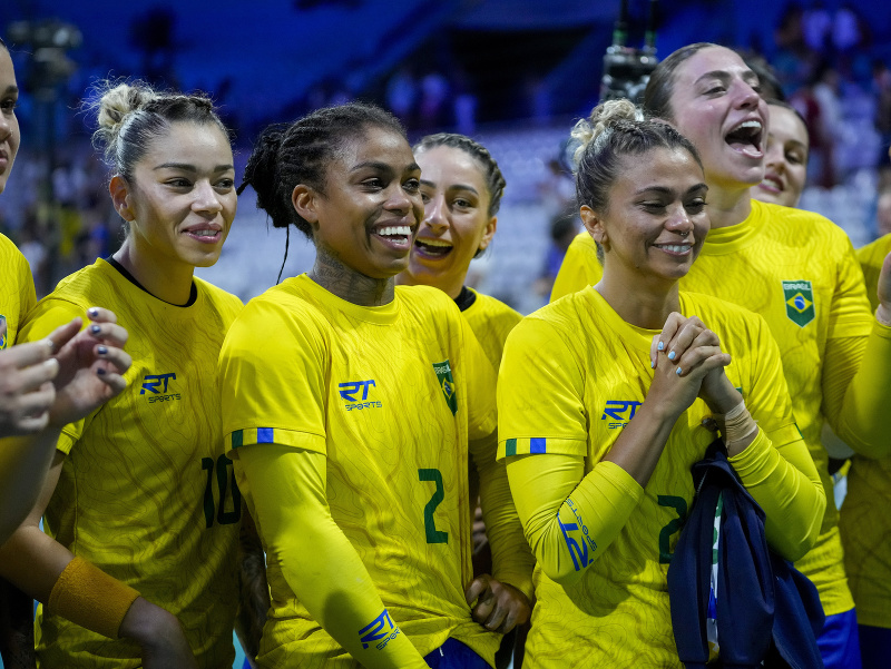 Brazílske hádzanárky počas LOH 2024 v Paríži