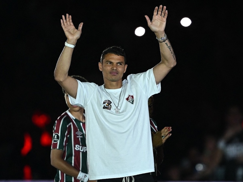 Thiago Silva sa pri návrate do Fluminensa dočkal veľkolepého prijatia. 