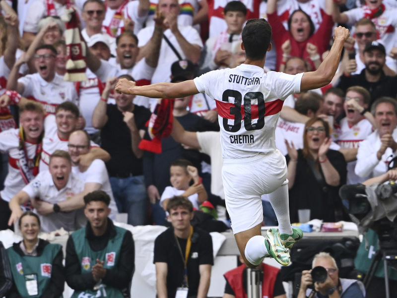 Chema Andrés sa teší z gólu v drese Stuttgartu