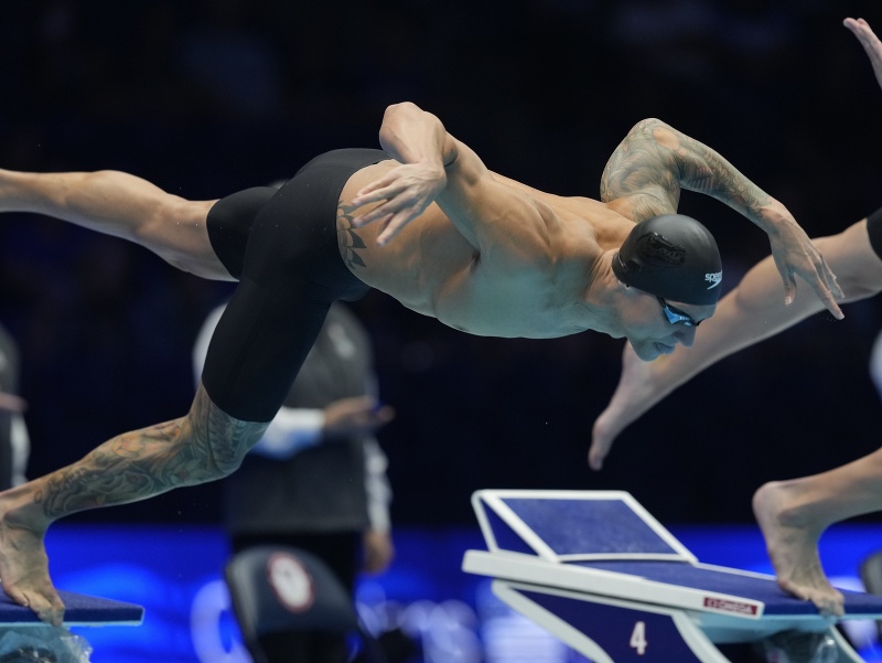 Americký plavec Caeleb Dressel 