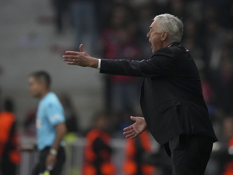 Na snímke tréner Realu Carlo Ancelotti