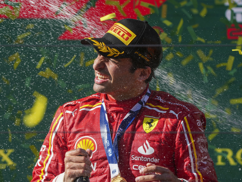 Carlos Sainz po víťazstve na VC Austrálie