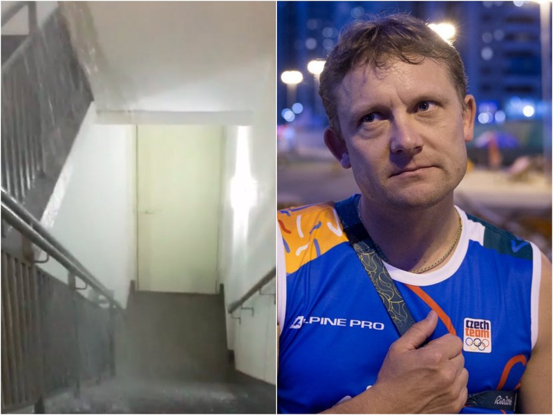 Českých športovcov museli evakuovať pre záplavu schodiska