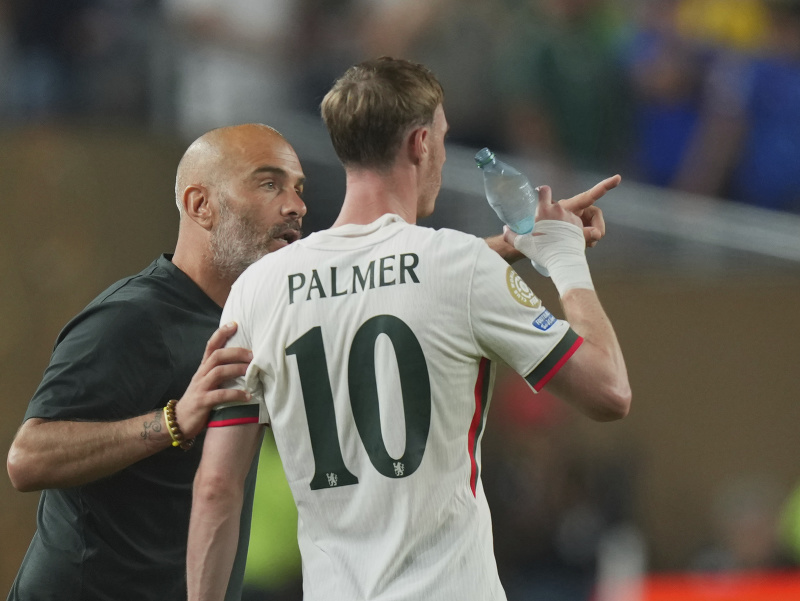 Tréner Enzo Maresca a strelec gólu Cole Palmer
