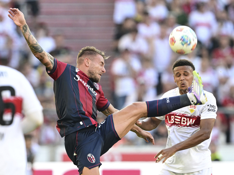 Ciro Immobile v drese Bologna F.C. 1909