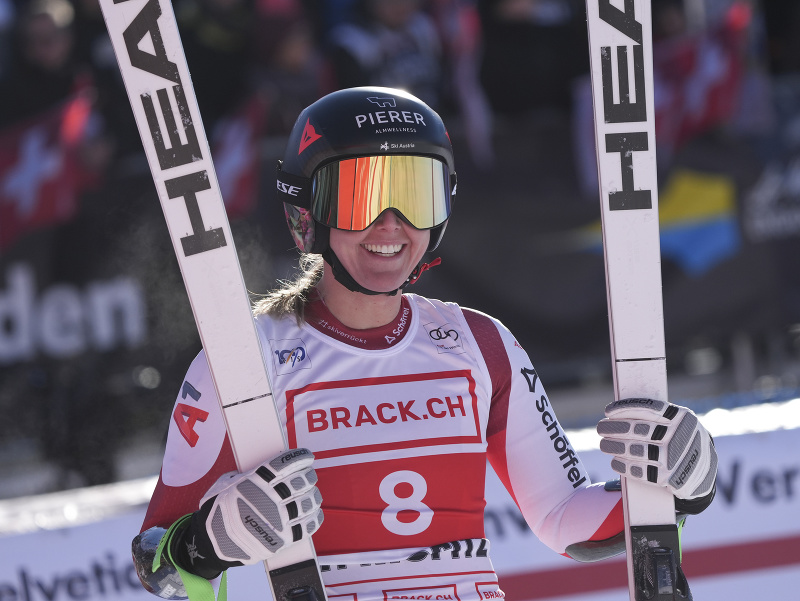 Vysmiata víťazka Cornelia Hütterová