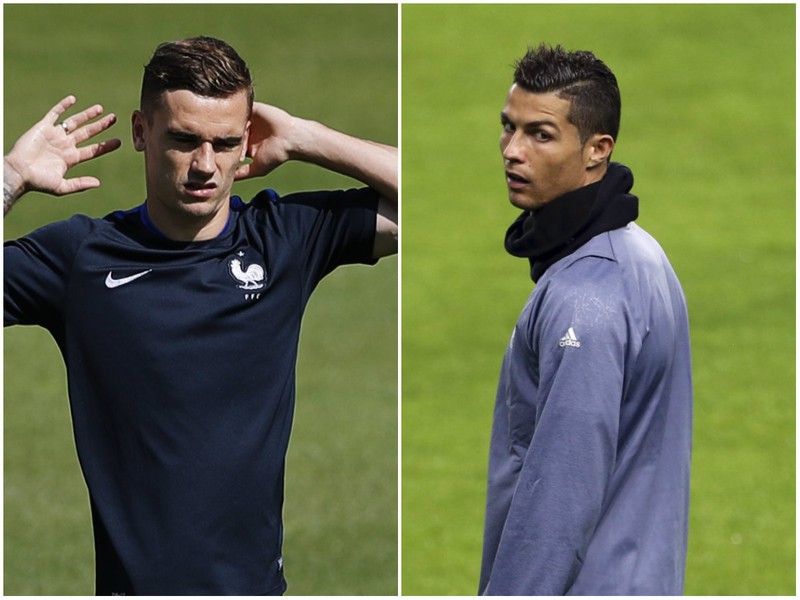 Antoine Griezmann a Cristiano Ronaldo