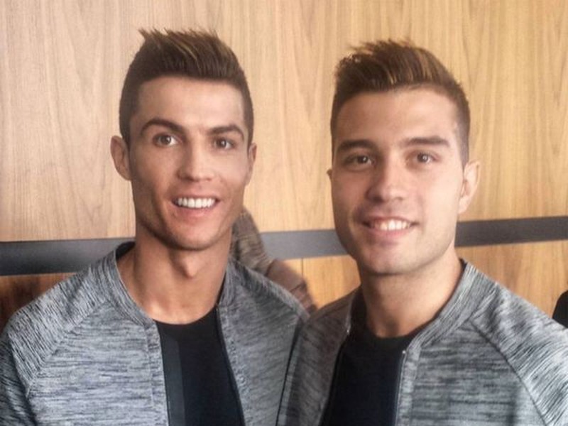 Cristiano Ronaldo a jeho dvojník Diego Dávila