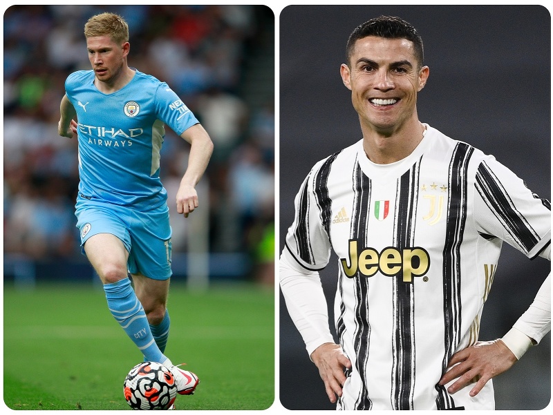 Kevin De Bruyne a Cristiano Ronaldo