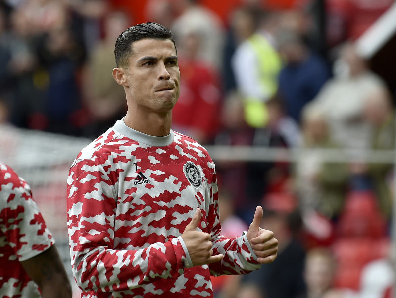 Cristiano Ronaldo v drese Manchestru United