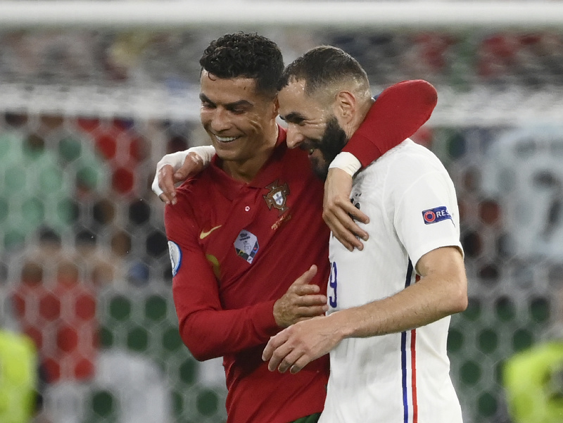 Cristiano Ronaldo a Karim Benzema