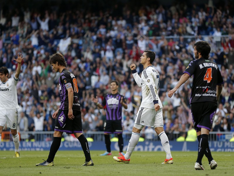 Cristiano Ronaldo sa teší z gólu