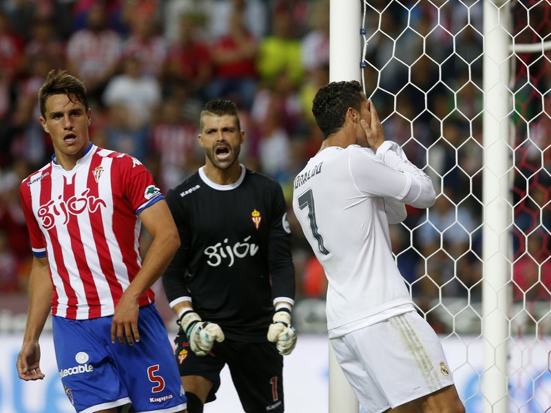 Cristiano Ronaldo sa proti Gijónu nedokázal strelecky presadiť