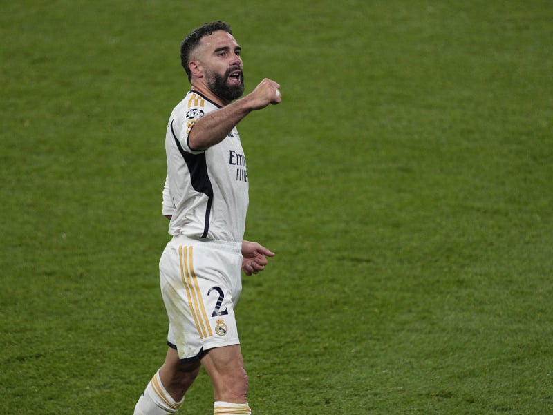 Dani Carvajal oslavuje gól