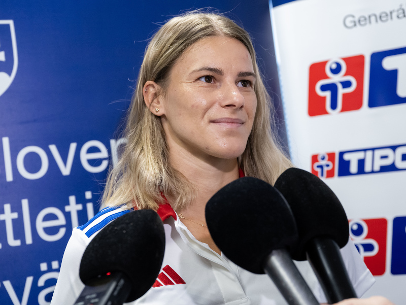Na snímke prekážkárka Daniela Ledecká počas zrazu pred Majstrovstvami sveta v atletike