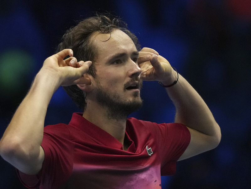 Ruský tenista Daniil Medvedev na Turnaji majstrov ATP 2024