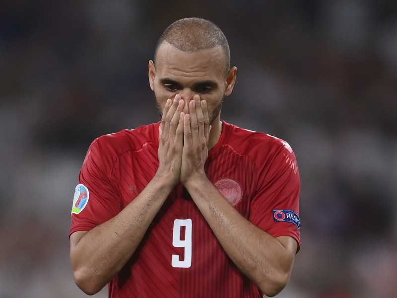 Martin Braithwaite v drese Dánska