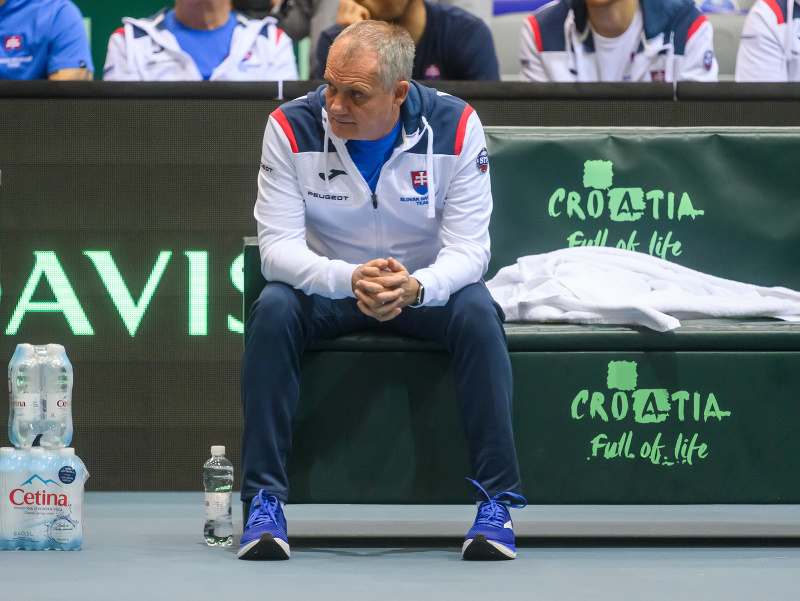 Na snímke kapitán slovenského tímu Tibor Tóth