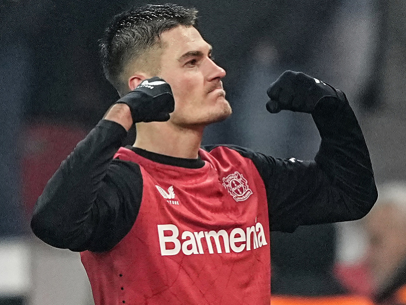 Český útočník Patrik Schick v zápase DFB Pokalu