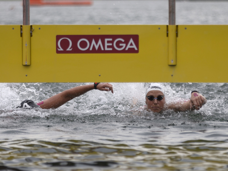 Nemecká plavkyňa Leonie Becková 