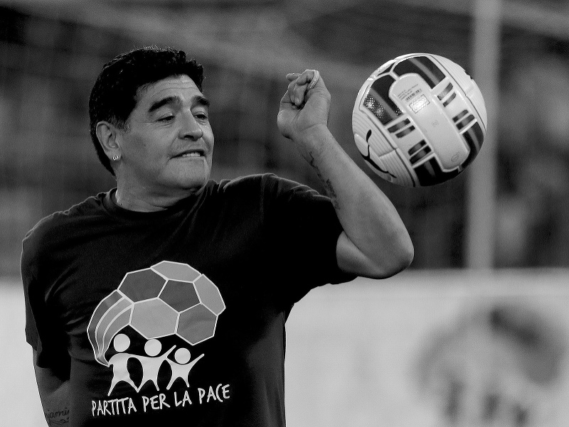 Dnes už zosnulý Diego Maradona