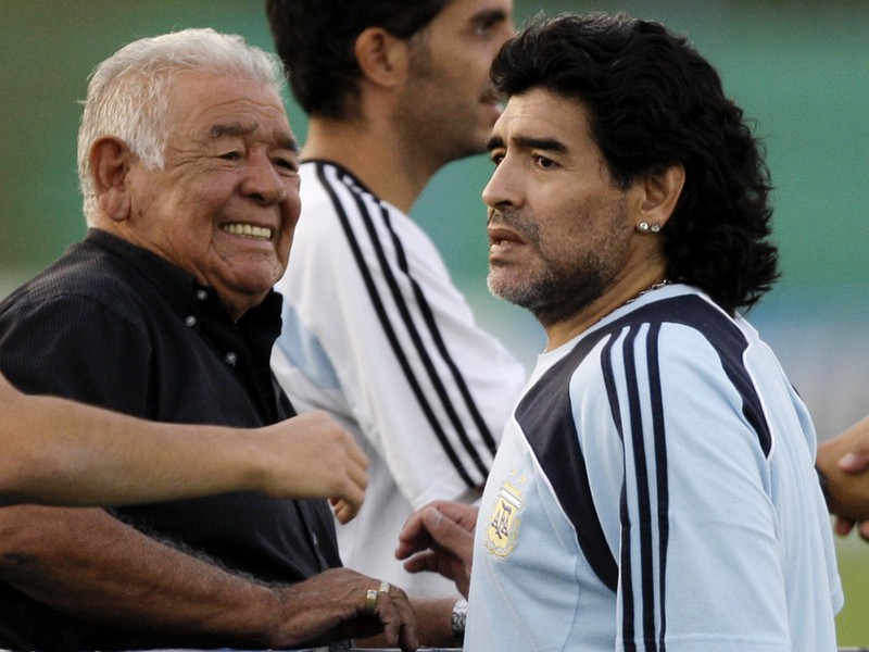 Diego Maradona a jeho otec