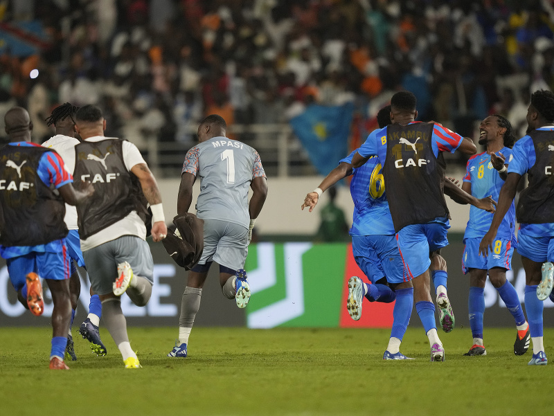 Hráči DR Kongo sa tešia po postupe do štvrťfinále Afrického pohára 2024