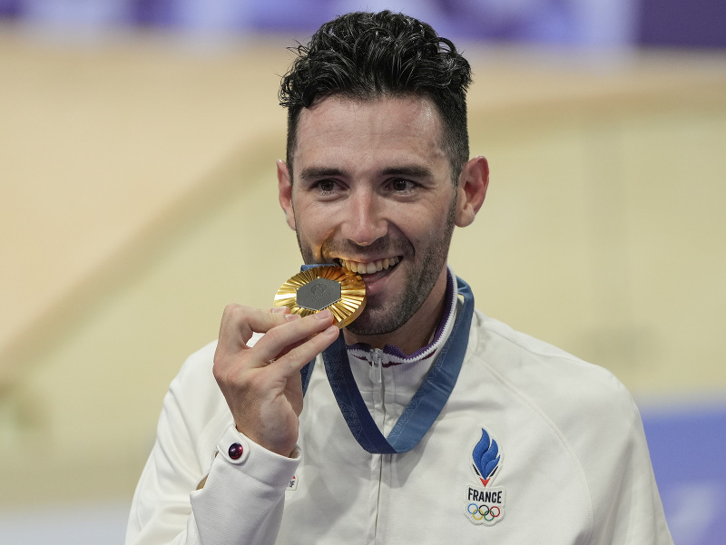 Francúzsky dráhový cyklista Benjamin Thomas