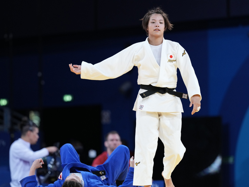 Kanadská džudistka Christa Deguchiová získala na OH 2024 zlato v kategórii do 57 kg.