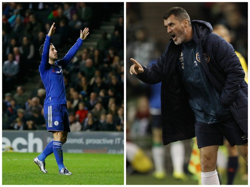 Eden Hazard a Roy Keane