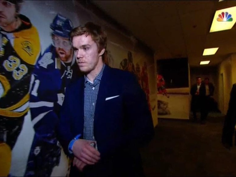Connor McDavid po oznámení výsledkov draftovej lotérie