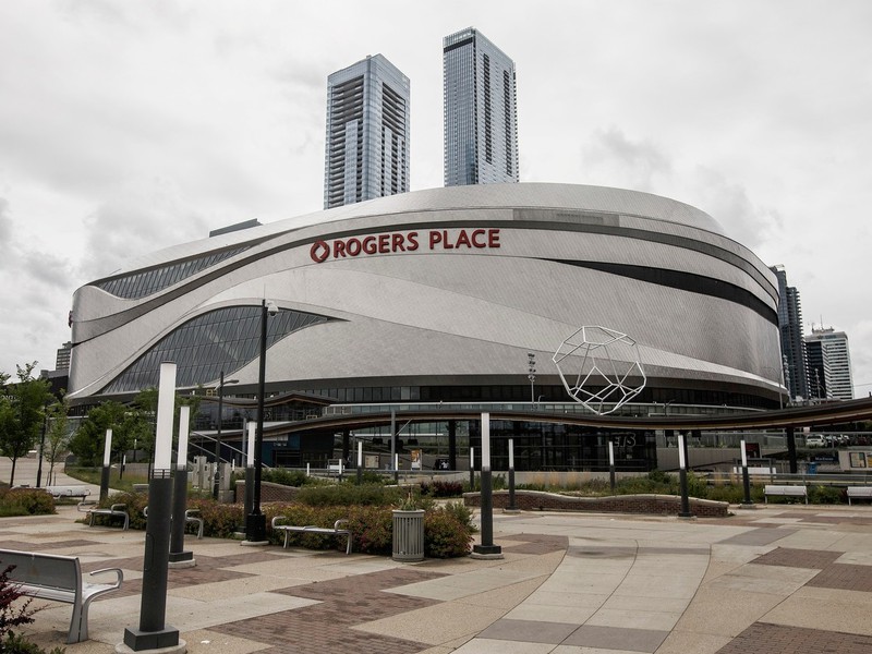 Rogers Place arena v Edmontone