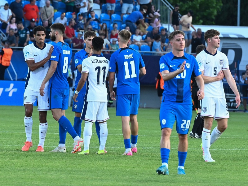 Momentka zo zápasu Anglicko U20 - Slovinsko U20