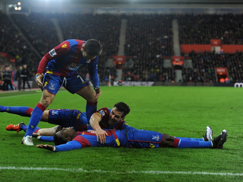 Radosť hráčov Crystal Palace