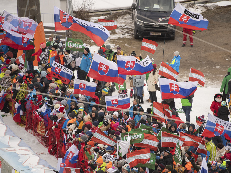 Fanúšikovia Slovenska v prvom kole obrovského slalomu žien v rakúskom Semmeringu
