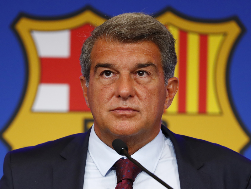 Prezident FC Barcelona Joan Laporta