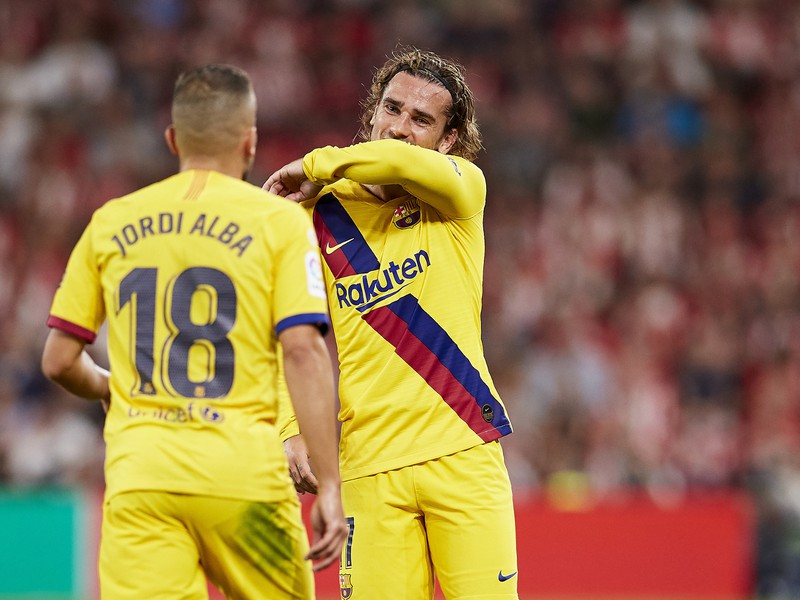 Antoine Griezmann a Jordi Alba
