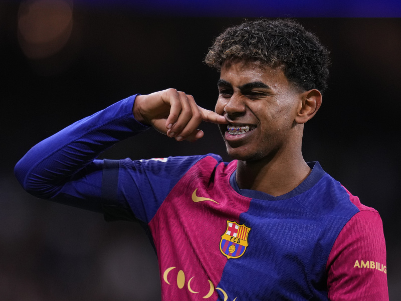 Lamine Yamal v drese FC Barcelona