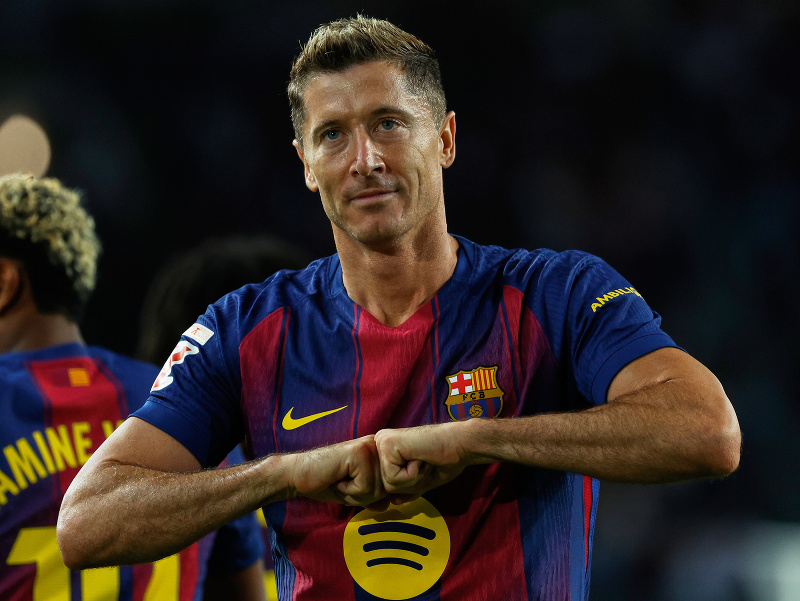 Robert Lewandowski a jeho gólová radosť