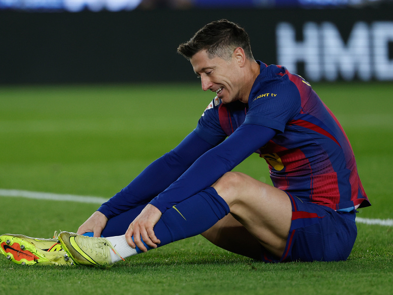 Robert Lewandowski počas zápasu
