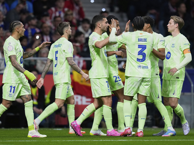 Gólové oslavy futbalistov FC Barcelona