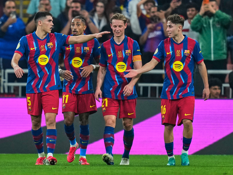 Gólové oslavy futbalistov Barcelony