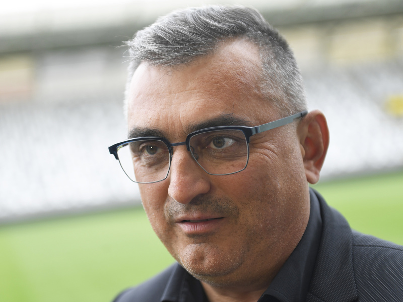 Na snímke prezident FC Košice Dušan Trnka
