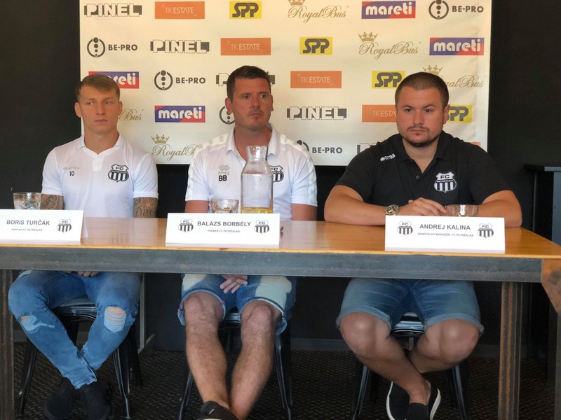 Tlačová konferencie FC Petržalka pred začiatkom nového ligového ročníka